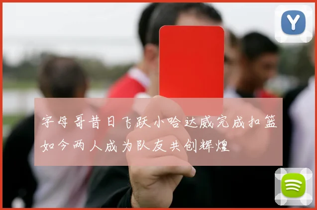 字母哥昔日飞跃小哈达威完成扣篮如今两人成为队友共创辉煌
